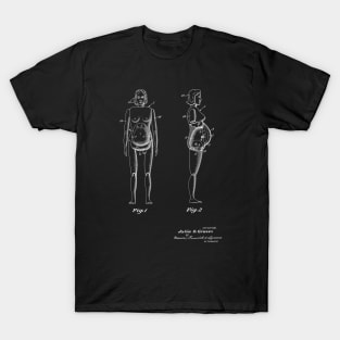 Obstetrics and Midwife Education Vintage Patent Drawing T-Shirt